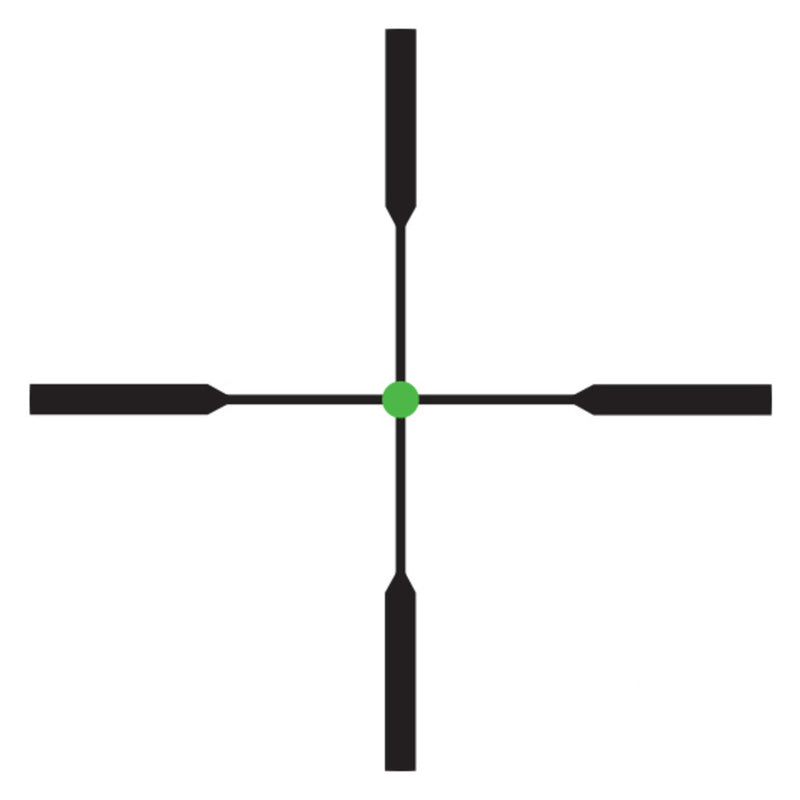 Trijicon 200028 AccuPoint Black Hardcoat Anodized 2.5-10x56mm 30mm Tube Illuminated Mil-Dot Crosshair w/Green Dot Reticle