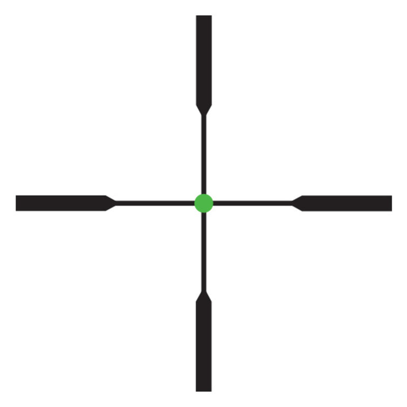 Trijicon 200071 AccuPoint Black Hardcoat Anodized 1-4x 24mm 30mm Tube Illuminated Duplex Crosshair w/Green Dot Reticle