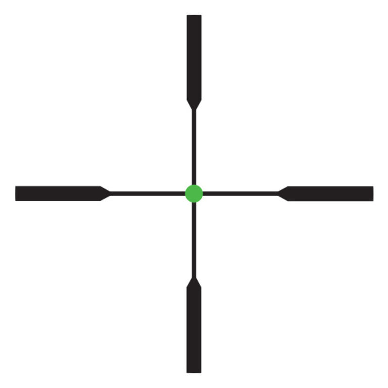 Trijicon 200098 AccuPoint Black Hardcoat Anodized 2.5-12.5x42mm 30mm Tube Illuminated Duplex Crosshair w/Green Dot Reticle