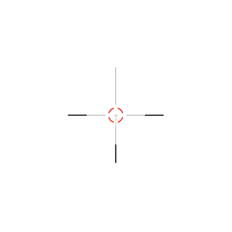 Trijicon 1600000 VCOG Black Hardcoat Anodized 1-6x 24mm LED Illuminated Red Segmented Circle w/Crosshair 223 55gr Reticle