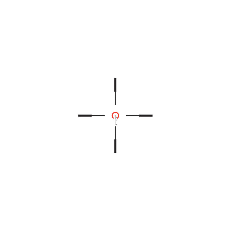 Trijicon 1600002 VCOG Black Hardcoat Anodized 1-6x 24mm LED Illuminated Red Horseshoe Dot w/Crosshair 223 55gr Reticle