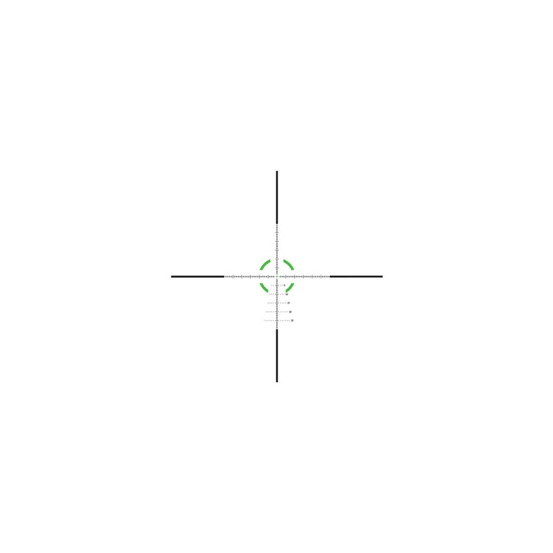 Trijicon 1600038 VCOG Matte Black 1-6x24mm 30mm Tube LED Illuminated Green Segmented Circle w/Crosshair Mil Reticle