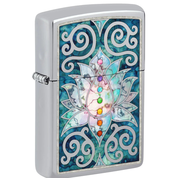 Zippo Lotus Flower Design-Optics Force