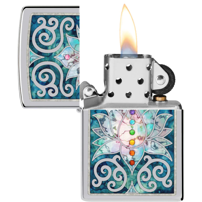 Zippo Lotus Flower Design-Optics Force