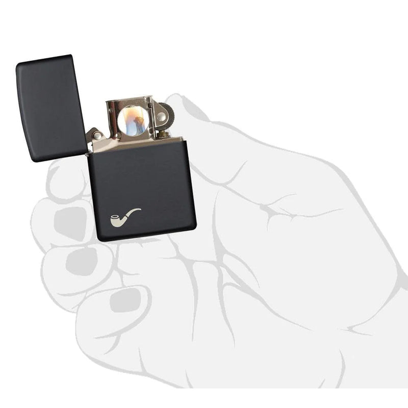 Zippo Pipe Black Matte-Optics Force