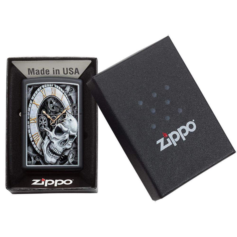 Zippo Skull Clock Design-Optics Force