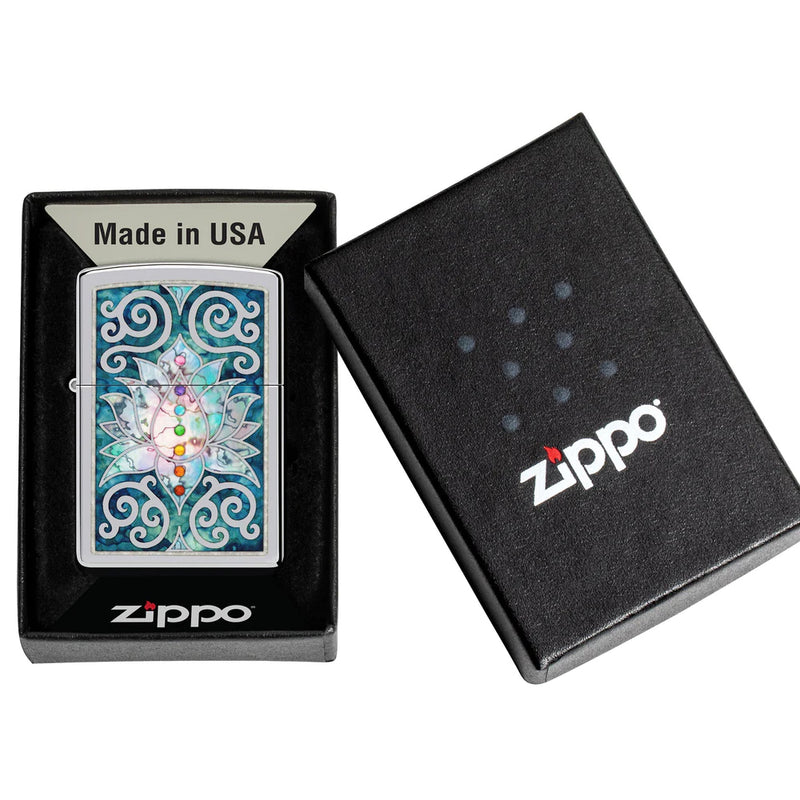 Zippo Lotus Flower Design-Optics Force