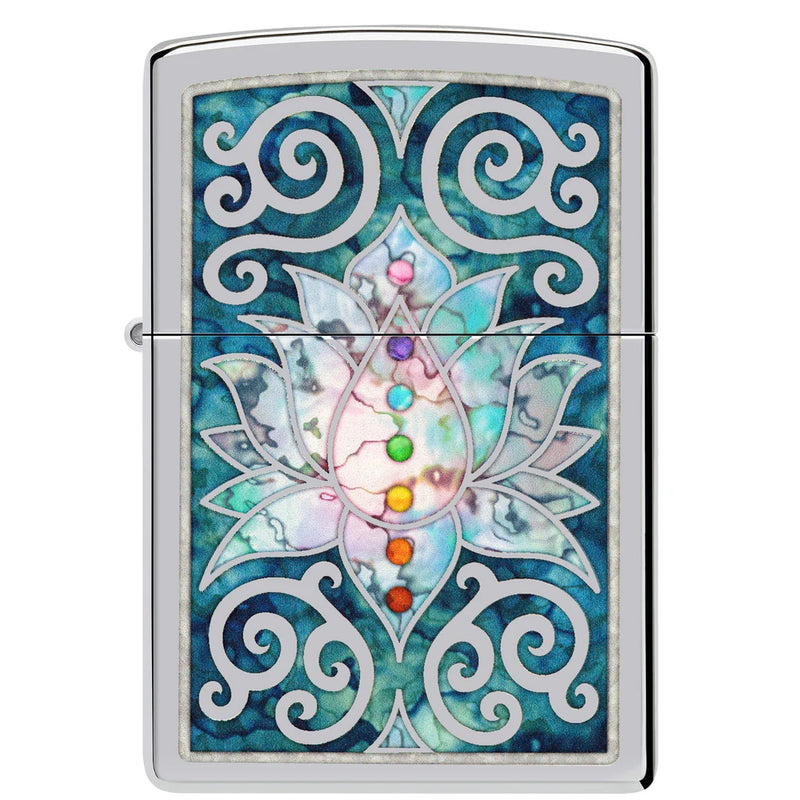 Zippo Lotus Flower Design-Optics Force