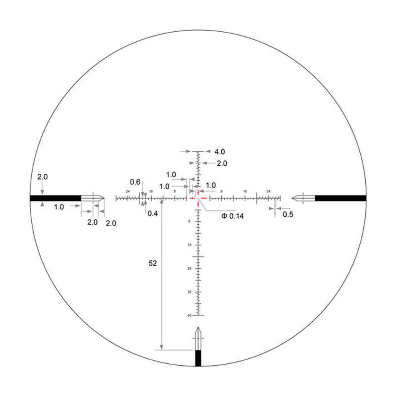 Arken Optics EPL4 4-16x44 FFP VHR Illuminated Reticle