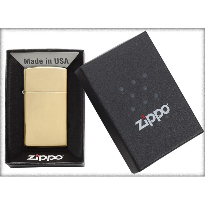 Zippo Slim® High Polish Brass-Optics Force