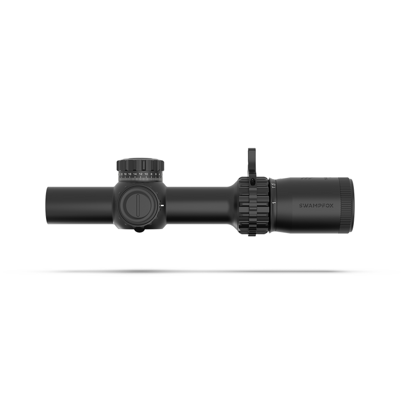 Swampfox Tomahawk II 1-4X24 SFP LPVO BFO Bright Fiber Optic Riflescope
