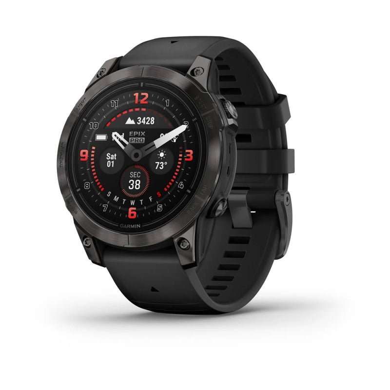 Garmin Epix™ Pro (Gen 2) – Sapphire Edition 47 mm-Carbon Gray DLC Titanium with Black Band-Optics Force