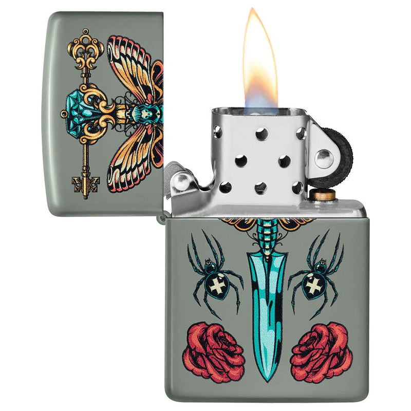 Zippo Gothic Dagger Design-Optics Force