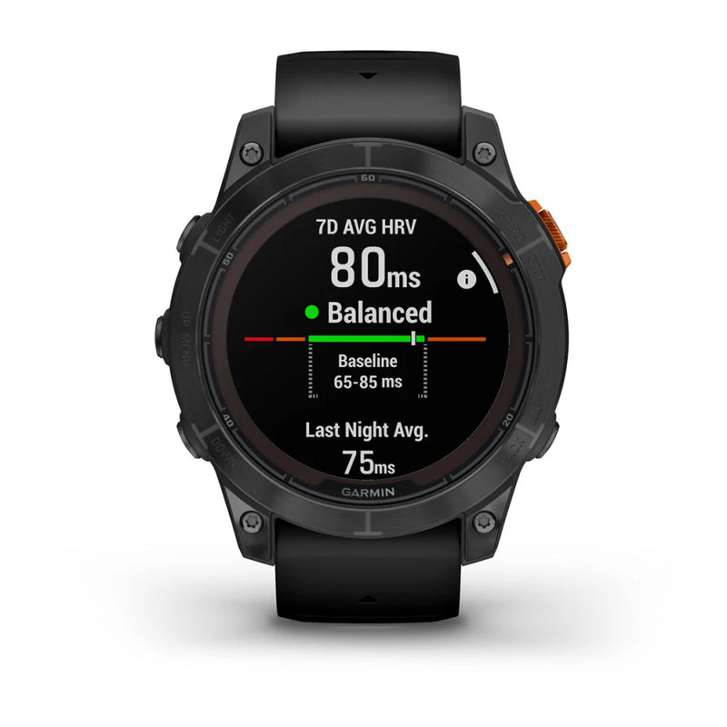 Garmin Fēnix® 7 Pro – Solar Edition (No Wi-Fi®) Slate Gray with Black Band 47mm-Optics Force