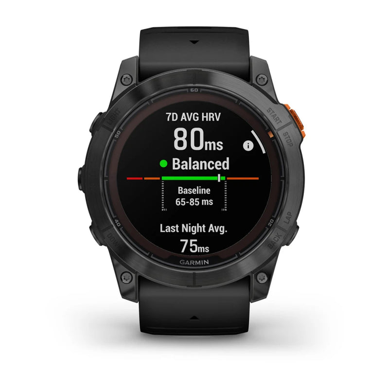 Garmin Fēnix® 7X Pro – Solar Edition Slate Gray with Black Band 51mm-Optics Force