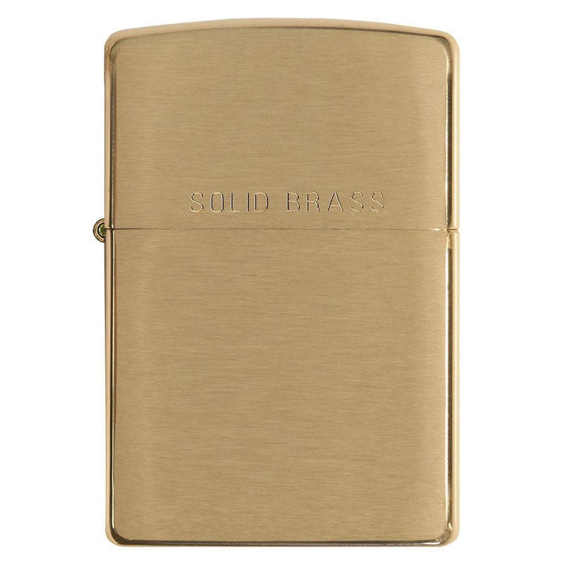 Zippo Classic Brushed Solid Brass-Optics Force