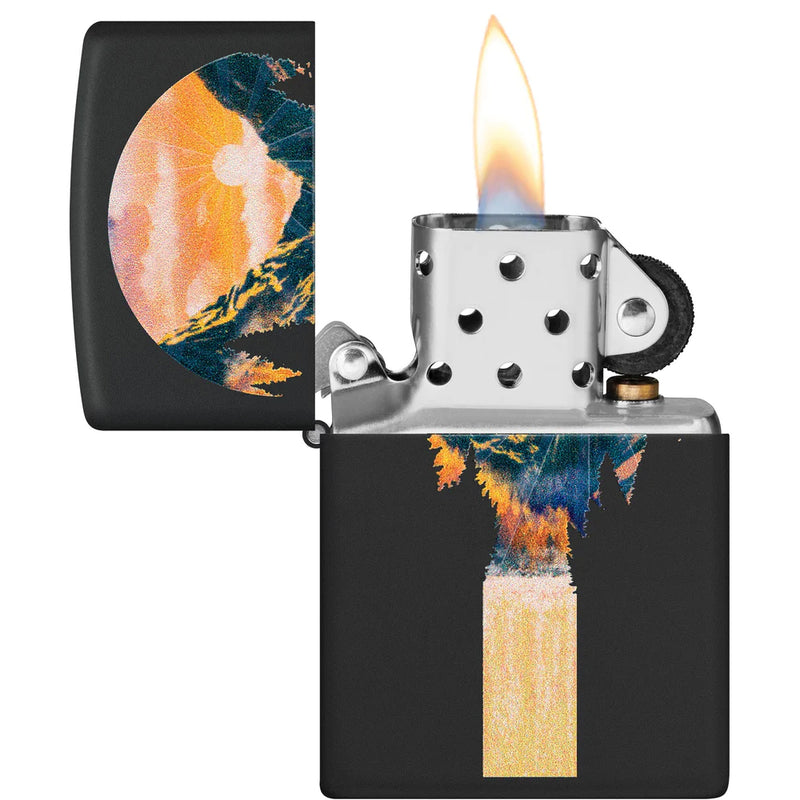 Zippo Mountain Waterfall Design-Optics Force