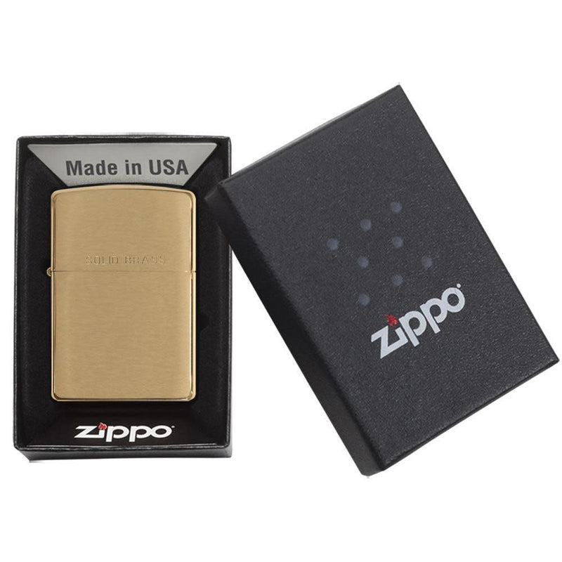 Zippo Classic Brushed Brass-Optics Force