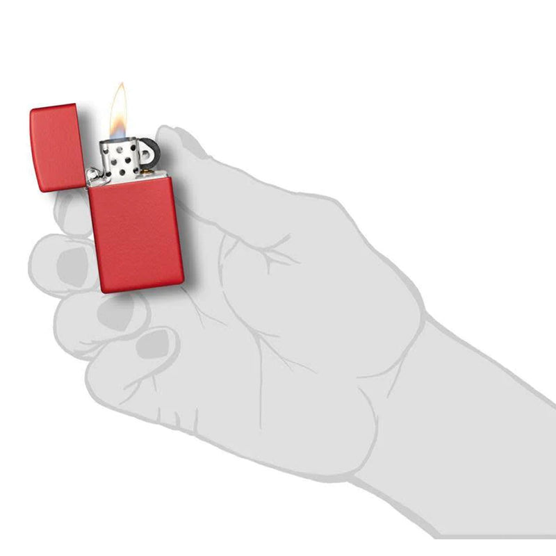 Zippo Slim® Red Matte-Optics Force