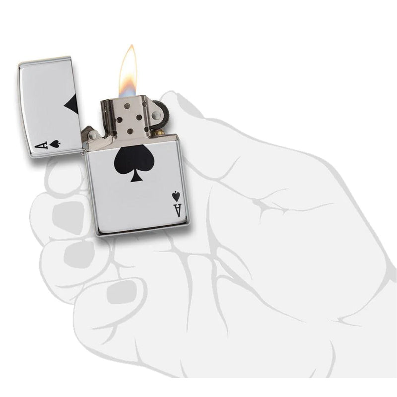 Zippo Simple Spade Design-Optics Force