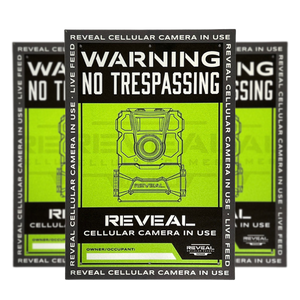 Tactacam Defend No Trespassing Signs