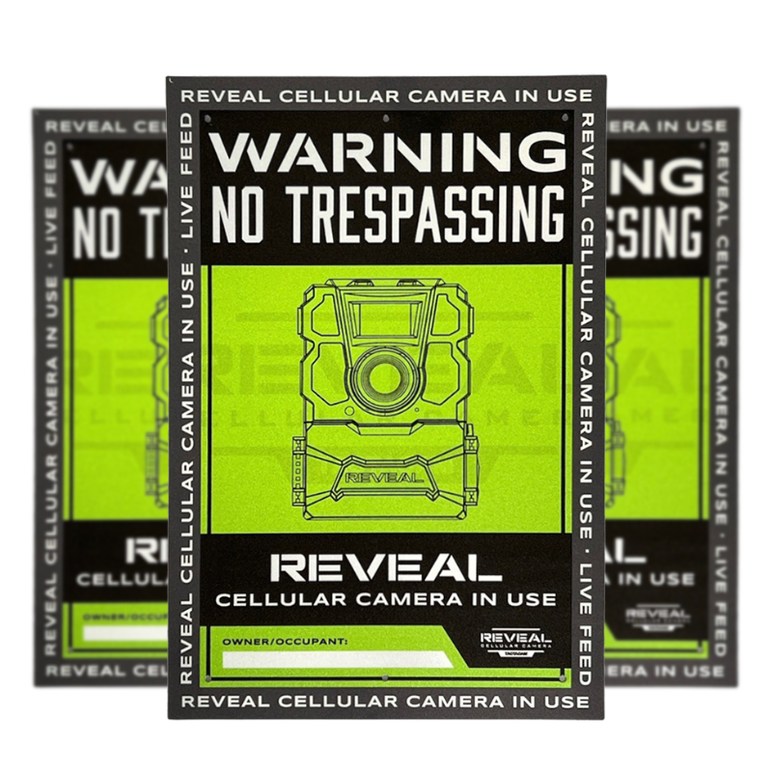 Tactacam Defend No Trespassing Signs