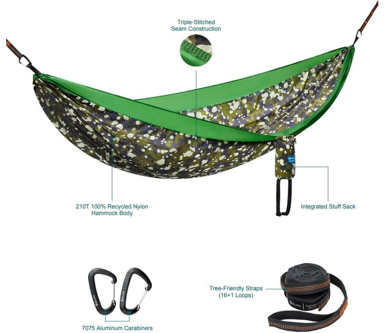 Olight Olife Hammock Sunbreeze Single (Camouflage/Green), 275x140 cm, FREE I3E-Optics Force