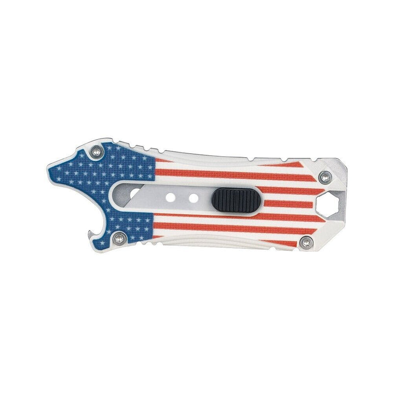 Olight OKNIFE Otacle Stars & Stripe Retractable EDC Utility Knife, 5 Tools in 1-Optics Force