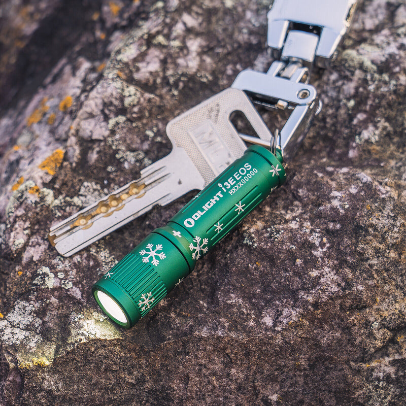 Olight i3E EOS 90 Lumen Keychain light EDC Flashlight Green Easy Carry Gift Mini-Snowflake Green-Optics Force