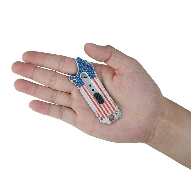 Olight OKNIFE Otacle Stars & Stripe Retractable EDC Utility Knife, 5 Tools in 1-Optics Force