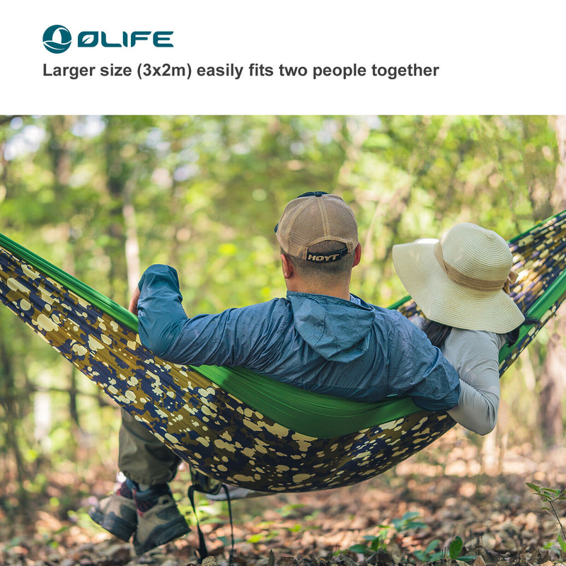 Olight Olife Sunbreeze Small Portable Hammock for Hiking, Travel and Backyard(Blue)-Optics Force