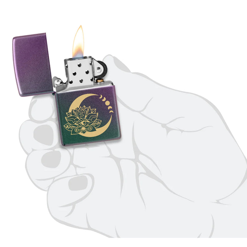 Zippo Lotus Moon Design-Optics Force