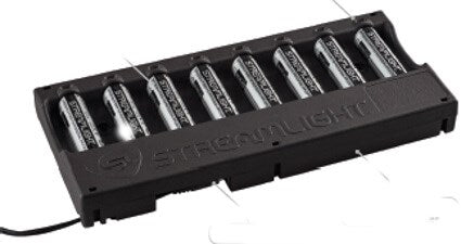 Streamlight SL-B9 100V/120V AC 8-Unit Bank Charger With Batteries-Optics Force