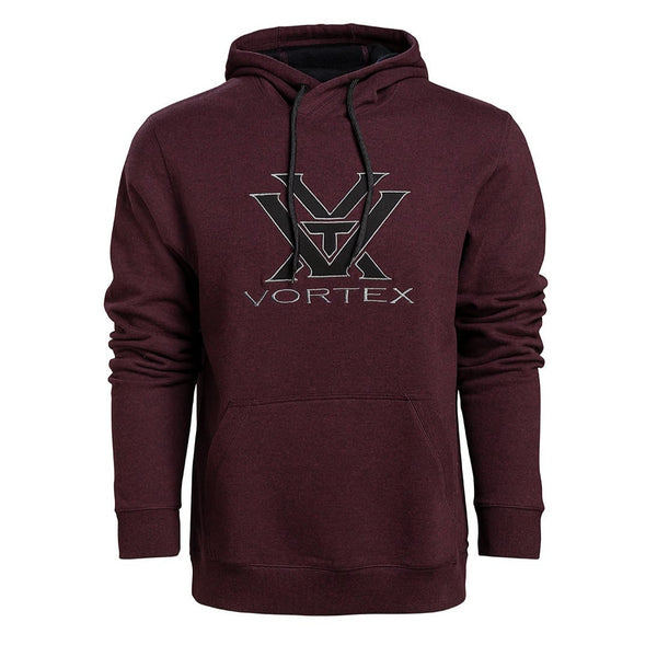 Vortex Core Logo Comfort Hoodie-Burgundy-S-Optics Force