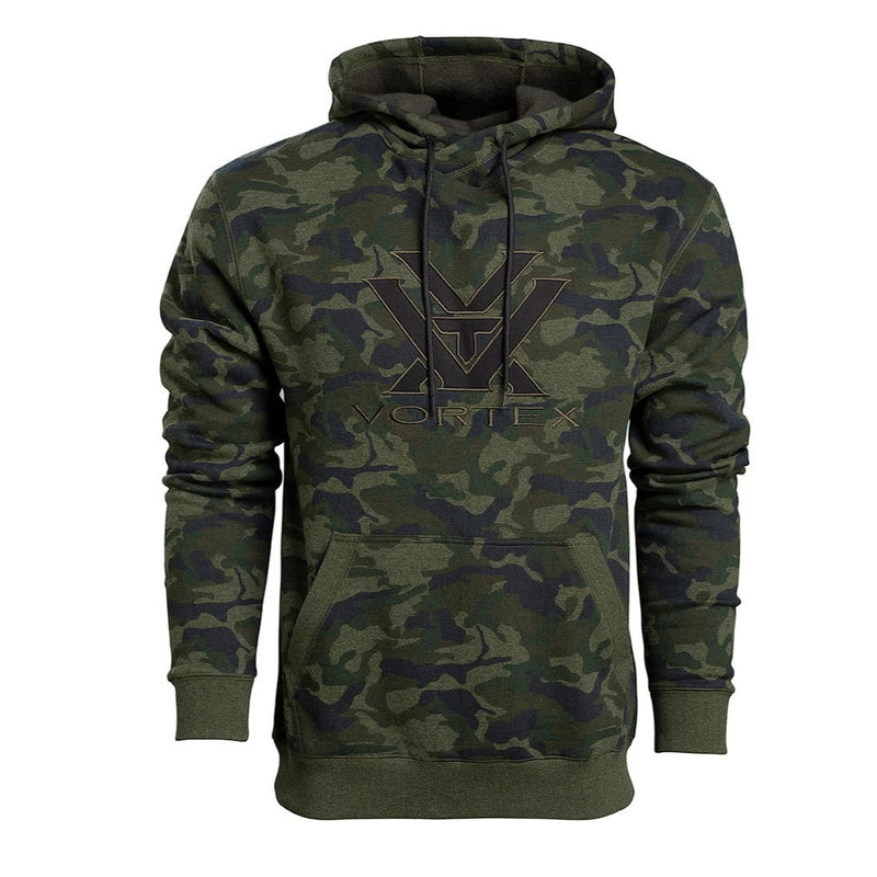 Vortex Core Logo Comfort Hoodie-Green-S-Optics Force