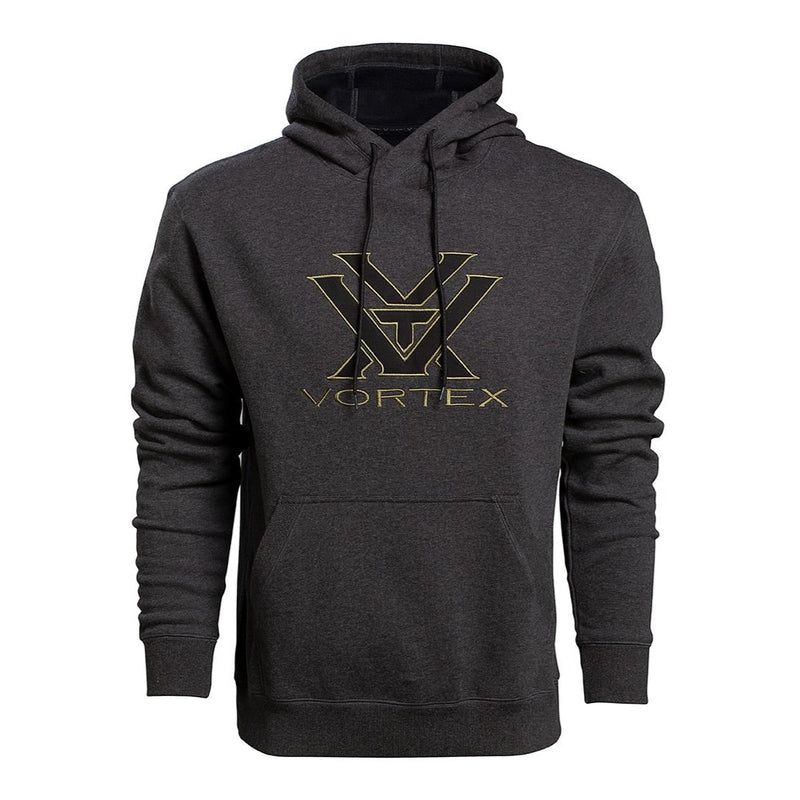 Vortex Core Logo Comfort Hoodie-Charcoal-S-Optics Force