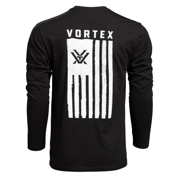 Vortex Salute Long Sleeve T-Shirt-Black-S-Optics Force