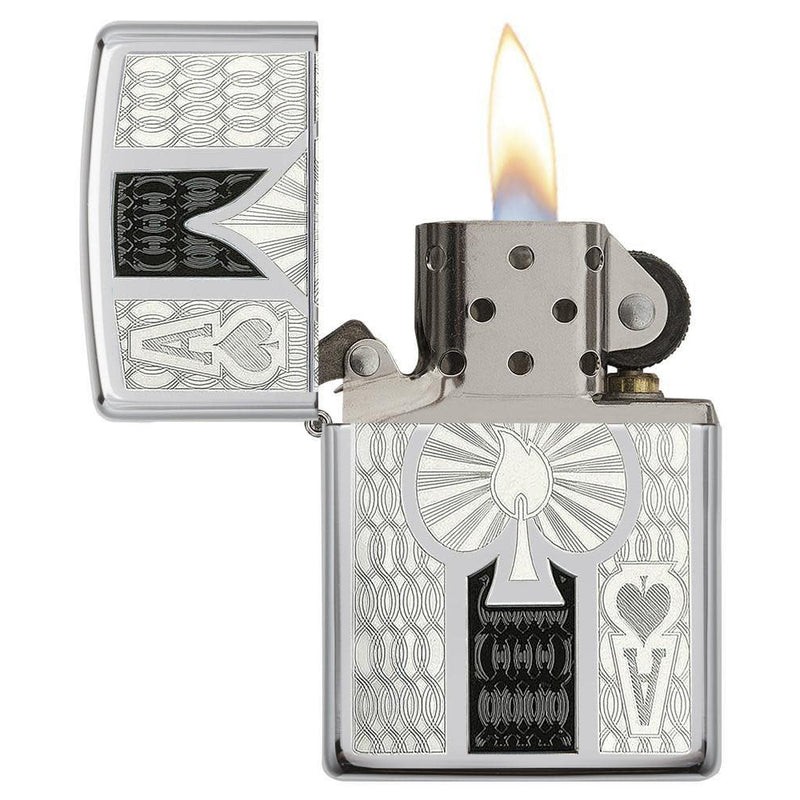 Zippo Intricate Spade Design-Optics Force