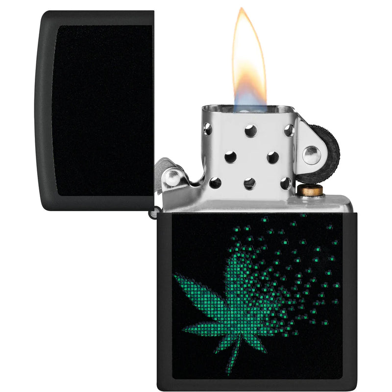 Zippo Pixel Cannabis Design-Optics Force