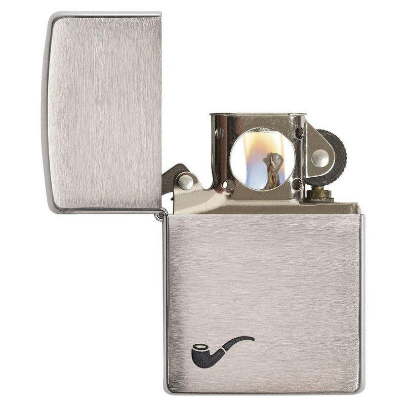 Zippo Pipe Brushed Chrome-Optics Force