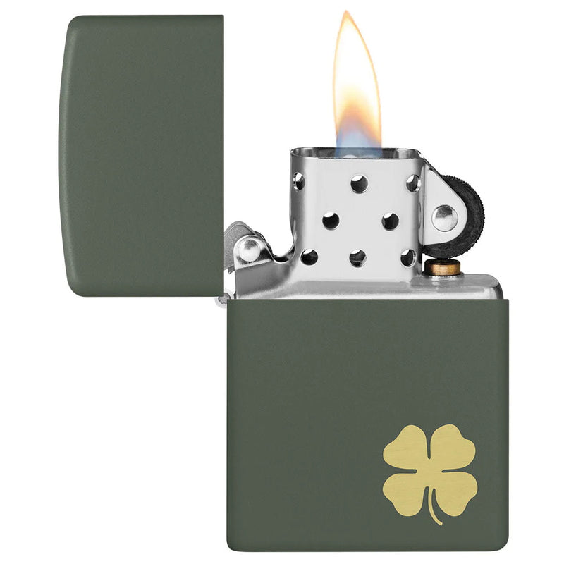 Zippo Four Leaf Clover-Optics Force