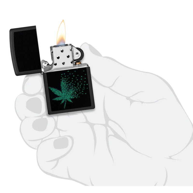 Zippo Pixel Cannabis Design-Optics Force