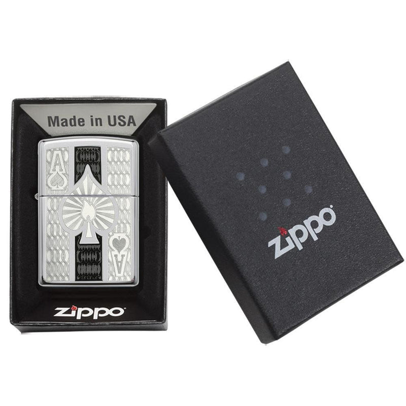 Zippo Intricate Spade Design-Optics Force