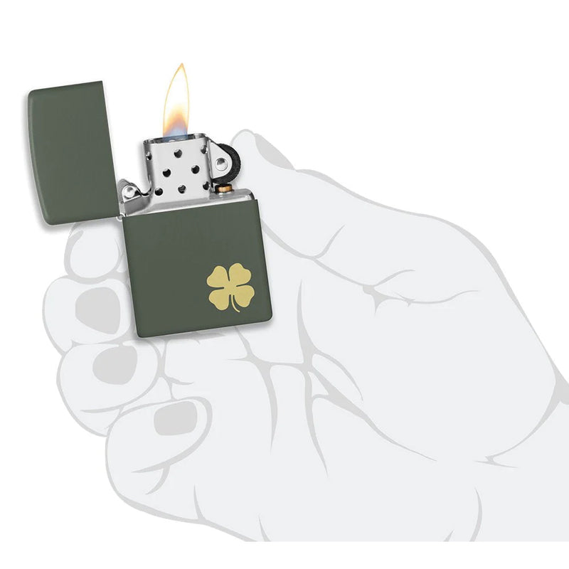 Zippo Four Leaf Clover-Optics Force