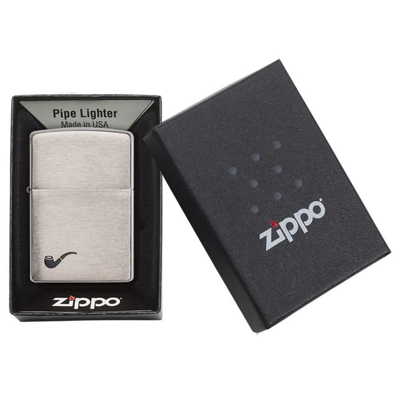 Zippo Pipe Brushed Chrome-Optics Force