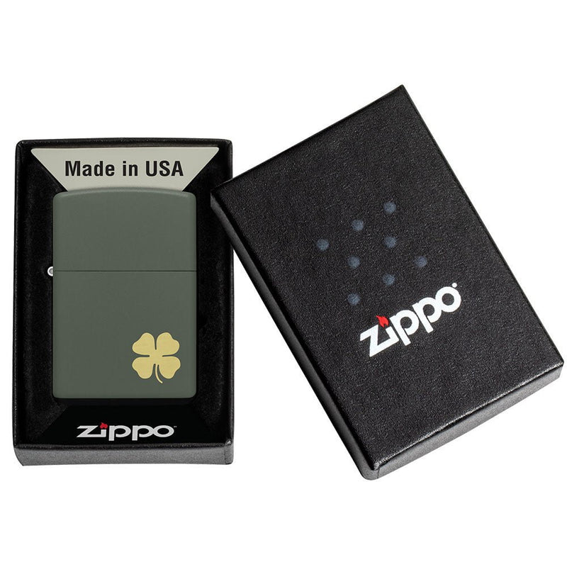 Zippo Four Leaf Clover-Optics Force