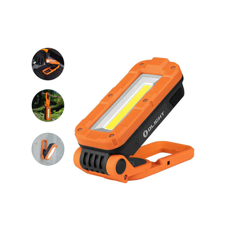 Olight Swivel Pro Rotatable & Foldable Work Light-Orange-Optics Force