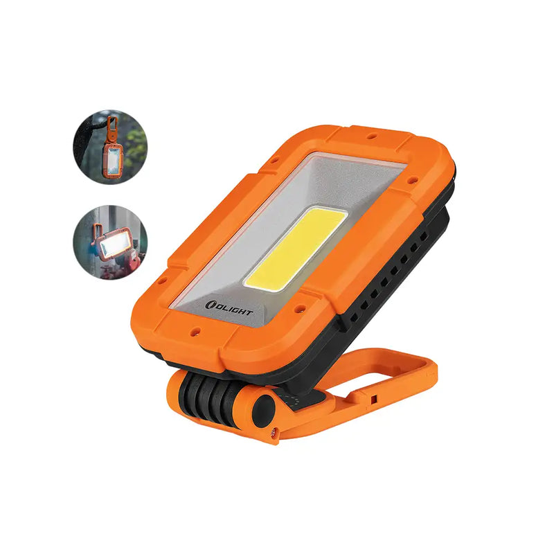 Olight Swivel Pro Max Rotatable & Foldable Work Light-Orange-Optics Force