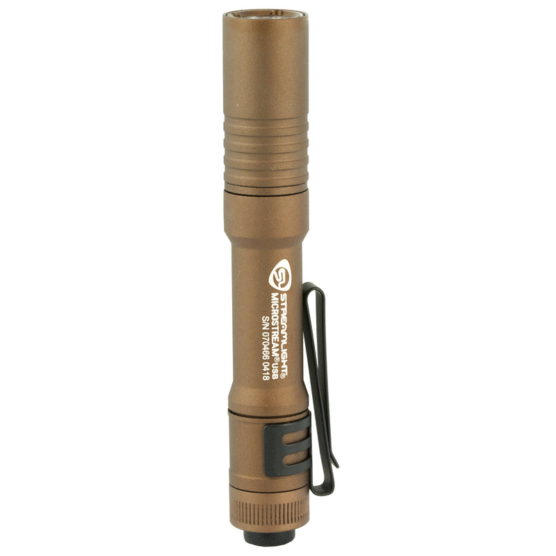 Streamlight Microstream, Flashlight, USB Charging Cord, Coyote Brown-Optics Force