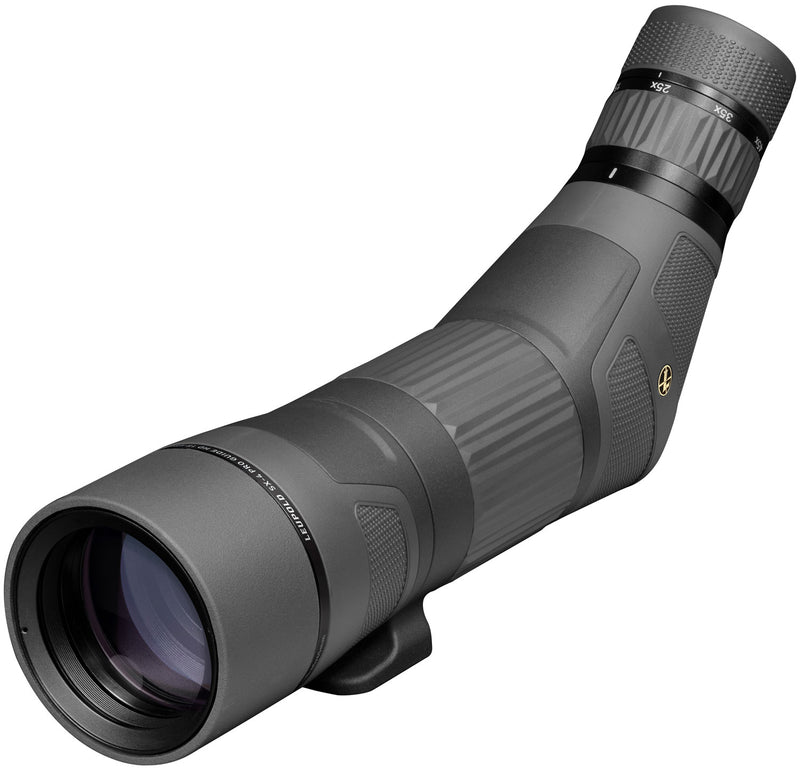 Leupold 177599 Spotting Scope SX-4 Pro Guide HD 15-45x65mm Shadow Gray Armor Coated Angled Body-Optics Force